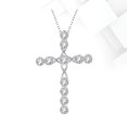thumbnail image 1 of WEUVEB Collar De Cruz Con Zirconia Y Ajustable Para Regalo, 1 of 8