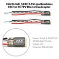 thumbnail image 2 of Esc Irfora Controlador de velocidad electrónico 35A BLHeli_S ESC 2-6S Lipo sin escobillas ESC 2 uds LED RGB programable incorporado para RC FPV Drone Quadcopter Irfora Esc, 2 of 7