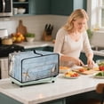 thumbnail image 4 of Renewold Countertop Appliance Cover for Toaster Oven Polyester Convection Oven Air Fryer Small Appliance Protector Kitchen Accessories, 20.5 x 16.5 x 10 Inches, Starfish Seashell Wood Grain, 4 of 7