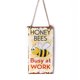 thumbnail image 1 of Bewildely Spring Bee Busy At Work Carta Placa de Decoración de la pared Colgante Letrero para decoración de tablones de jardín Jardín y Patio, 1 of 6