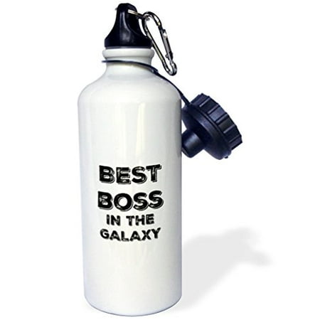 

3dRose Best Boss in the Galaxy Sports Water Bottle 21oz