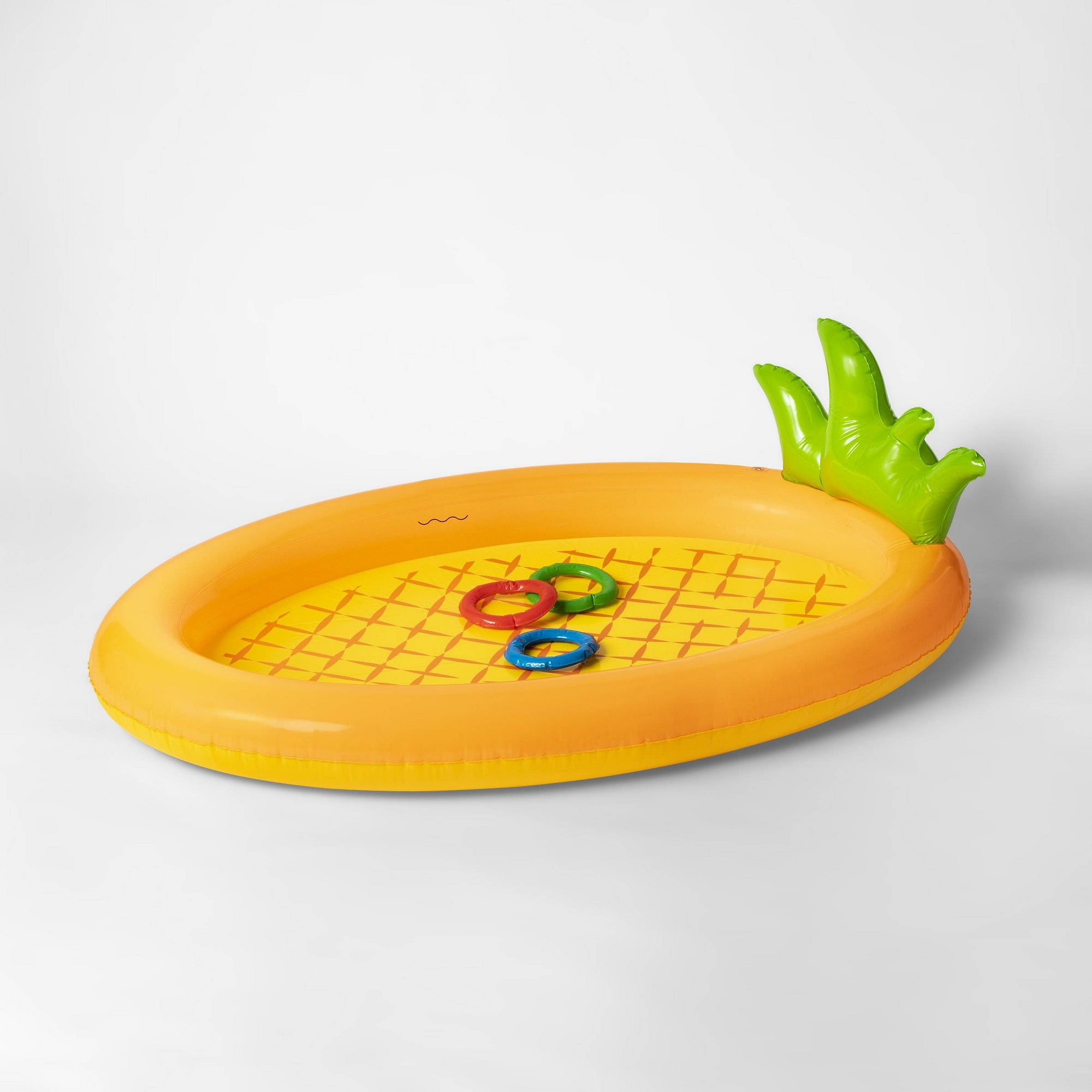 Sun Squad Pineapple Shape Inflatable Play Pool, Holds 46 Gallons of Water, Yellow - Walmart.com