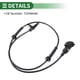 thumbnail image 5 of Sensor de velocidad de rueda ABS Unique Bargains, conjunto de sensor ABS No. T2H48446 para Jaguar XE 2015-2020, 1 Pcs Delante izquierdo, delante derecho, 5 of 7