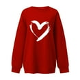 thumbnail image 5 of Ymikoes Chandail pour Femmes Automne, Mode pour Femmes Manches Longues Col Rond Imprimé de Noël Hauts Amples, Blouse Chandails, 5 of 5