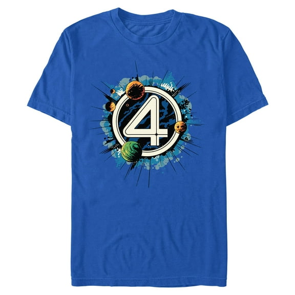 Mens The Fantastic Four: First Steps Planets Logo T Shirt