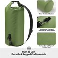 thumbnail image 3 of Mochila impermeable STOVER 10L con tapa enrollable, impermeable, verde, 3 of 8