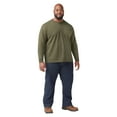 thumbnail image 2 of Dickies Men's and Big Men's Long Sleeve Heavyweight Henley T-Shirt, 2 of 4