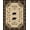 Beige Brown Black, Pattern 15, variant on ODIKA 8'x10' Washable Area Rug Cabin Bear Paw Print Rustic With Centered Woodland Wildlife Emblem for King Size Bedroom Under Bed, Master Suite, Non-Shedding, Easy Care
