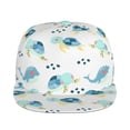 thumbnail image 2 of Haiem Sea Turtle Classic Snapback Cap Flat Bill Hat Baseball Cap Adjustable Size Cotton Dad Hat, 2 of 9