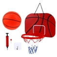 thumbnail image 1 of HONITANO 1 Set Round Rim Basketball Set In Brown For Indoor Play And Training, 1 of 5