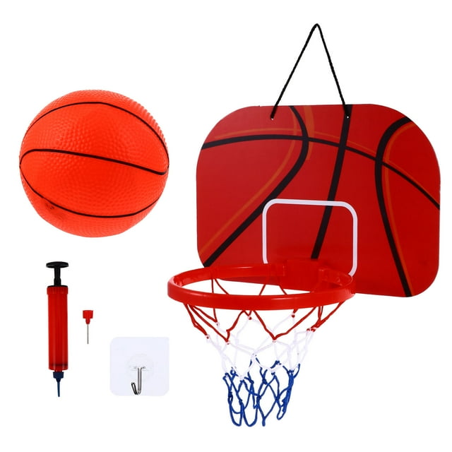 HONITANO 1 Set Round Rim Basketball Set In Brown For Indoor Play And Training