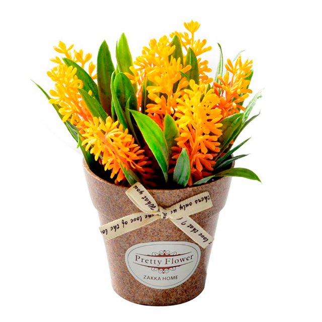 Coofit Artificial Flower Simulated Lavender Fake Flower Fake Potted Plant for Home
