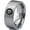 Gray, variant on Tungsten Outer Space Ship Exploration Band Ring 8mm Men Women Comfort Fit Gray Flat Cut Brushed Polished