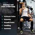 thumbnail image 6 of 3 Pairs Copper Compression Socks for Women & Men Circulation 15-20 mmhg - Better Blood Flow, Swelling, Best Support for Medical, Running, Nursing, 6 of 6