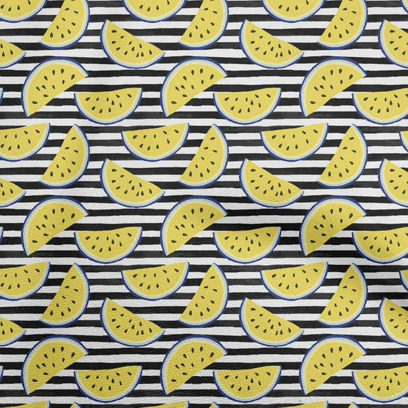 oneOone Viscose Jersey Yellow Fabric Watermelon Quilting Supplies Print Sewing Fabric By The Yard 60 Inch Wide-5H