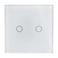 thumbnail image 1 of Interruptor de pared doble Crystal estándar del Reino Unido, 1 of 9