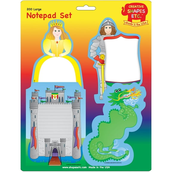 SHAPES ETC. Large Notepad Set - Medieval