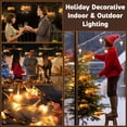 thumbnail image 5 of West Ivory 5 feet 20 LED String Fairy Light w/Pink Hearts & Clear Beads, Battery Powered, Valentines Gift, Holiday Decorative Indoor Outdoor Lighting, Warm White, 5 of 7