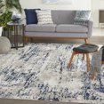 thumbnail image 3 of Nourison Cyrus Modern Abstract Ivory/Navy 7'10" x 9'10" Area Rug, (8' x 10'), 3 of 10
