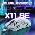 thumbnail image 4 of ATTACK SHARK X11SE Wireless Gaming Mouse, PixArt PAW3311 Gaming Sensor, BT/2.4G Wireless/Wired, 65 Hours Battery, Upgrade BK52820 Chip, 4 of 9