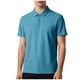 thumbnail image 2 of Blusa y camisa de manga corta con cuello vuelto para hombre, color liso, informal, holgada, a la moda, de seda helada, sin costuras, transpirable, elástica, con botones, de cedro, blusa de manga corta, 2 of 6