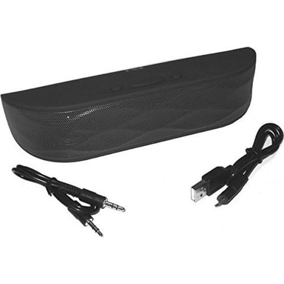 Nutek BT-2102M-1/Black Portable Bluetooth Speaker handsfree w/ MIC rechargeable li-ion battery table-top mini speaker boombox USB/BT/FM/AUX/2 colors