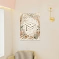 thumbnail image 4 of Patifu Boho Floral Graduation Cap Wreath Vertical Polyester Tapestry Wall Hanging for Bedroom Living Room Dorm 30*40in, 4 of 5