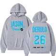 thumbnail image 1 of Jason Derulo el último álbum de música de baile 2026 Sudadera con capucha estampada hombres mujeres Vintage moda Casual sudadera de gran tamaño Y2k ropa de calle, 1 of 5
