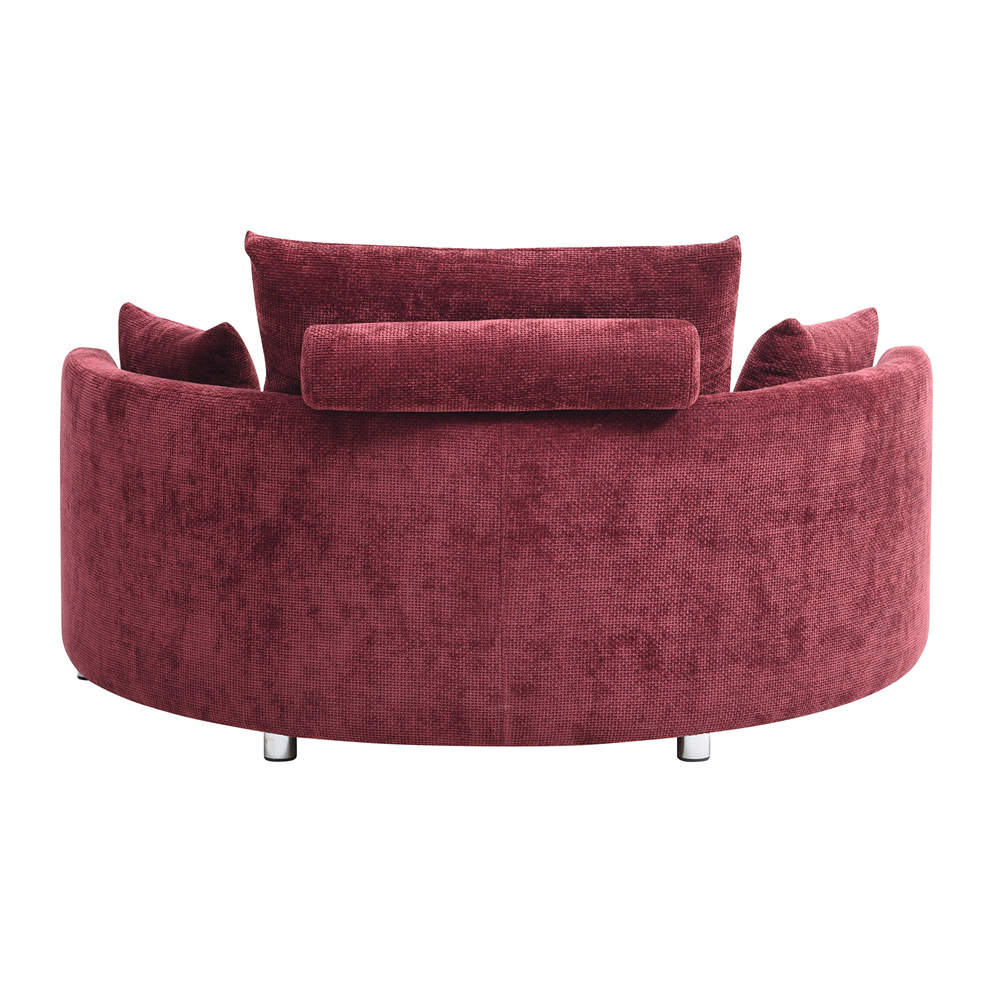 2 in 1 Foldable Sleeper Sofa Bed, Multi-Functional Floor Sofa Bed Circular Bed, Double Size Futon Loveseat Sofa Folding Lazy Sofa Couch for Living Room Bedroom