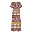 thumbnail image 4 of Robes d'Été Grande Taille pour Femmes 2024 Décontractées à Manches Courtes à Col en V Robe Imprimée Robe Ample Économisez jusqu'à 65 % de Rabais!, 4 of 5