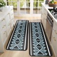 thumbnail image 4 of Kitchen Rugs Sets Of 2,Boho Multicolor Geometric Ethnic Pattern Anti Fatigue Kitchen Mat Rugs Non Slip Washable,Decorative Kitchen Floor Mats for Kitchen,Sink,Laundry,17"x47"+17"x47", 4 of 5