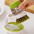 thumbnail image 2 of 2PCS Soap Dispensing Dish Brush Multifunctional Kitchen Brush Dishes and Cookware Soap Dispensing Dish Brush with Storage Bracket to Press Out The Liquid Dish Brush, 2 of 6
