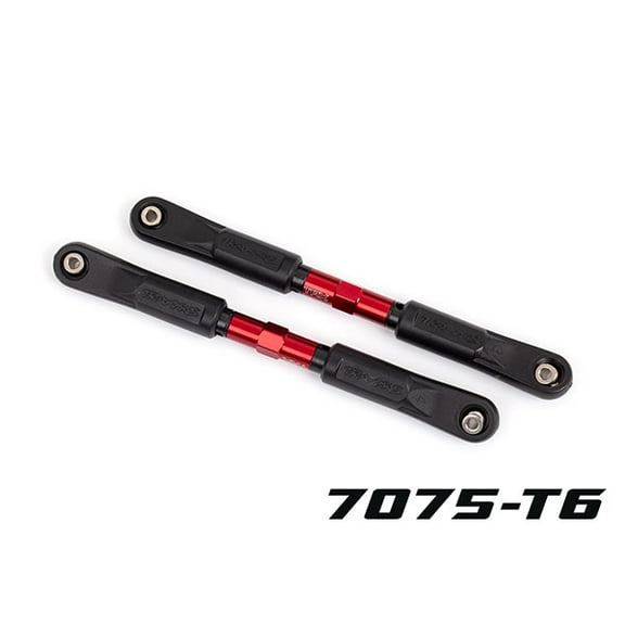 Traxxas 9547R Camber Links, Front (Tubes Red-Anodized, 7075-T6 Aluminum): Sledge