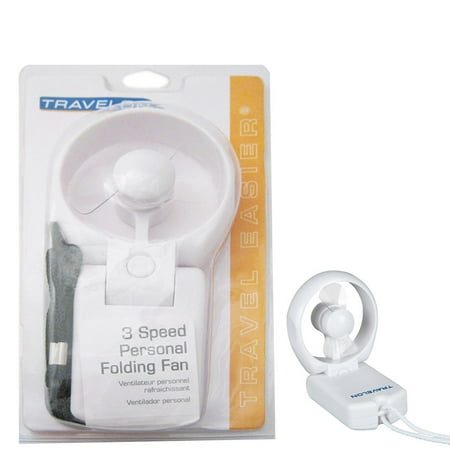Beach Boys Fan - Travelon Personal Folding Fan Compact Portable 3 Speed Tavel Cooling Beach Hang