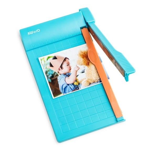 KW-triO Mini Paper Trimmer Guillotine Cutter 6 Inch (160mm) Cut Length Desktop Paper Cutting Machine with Cutter Head for Craft Paper Photos Cards Scrapbooking Office Home Supplies