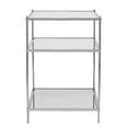 thumbnail image 5 of SEI Furniture Knox Iron Metal & Glass Mirrored Side Table in Chrome, 5 of 6