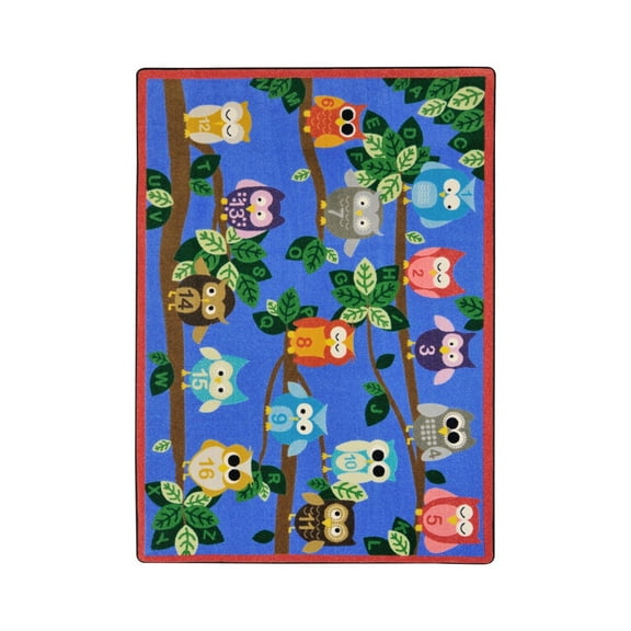 Kid Essentials - Early Childhood It's A Hoot - Rectangle - 7'8" x 10'9" - Multi
