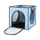 thumbnail image 1 of Methold Bolsa para el pelo de mascotas, bolsas sólidas, plegable, portátil, pequeña, cómoda, caja de seguridad, accesorios para cachorros Suministros para perros Azul, 1 of 6