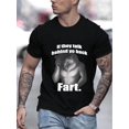 thumbnail image 1 of [1 Pce T-Shirt Graphique à la Mode] T-Shirt Décontracté d'Été à Col Rond, Tissu en Polyester Tricoté avec Légère Élasticité, Coupe Régulière, avec Imprimé Graphique Humoristique, pour Adultes, Usage Quotidien à la Mode, 1 of 8