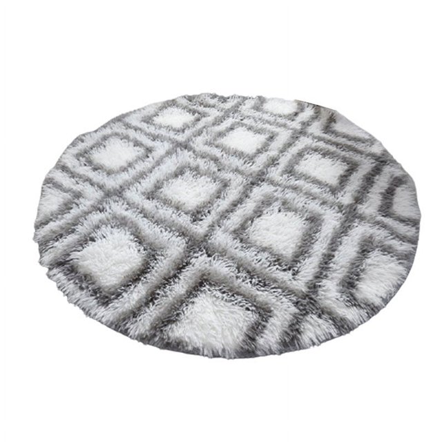 1 Pc Simple Carpet 60cm Diameter Non-Slip Area Rug Rugs Floor Carpet For Entryway Bedrooms Small Rainbow