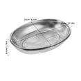 thumbnail image 2 of KAJNBN 2Pcs Silver Egg Shaped Stainless Steel Kitchen Utensil Drying Rack Dishwasher Chopstick Holder 12.2x8.7x2.2in, 2 of 8