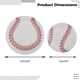 thumbnail image 5 of 72 platos de papel de béisbol, platos de postre para fiestas de béisbol, platos desechables de papel para servir postres, platos redondos de 18 y 23 cm con temática de béisbol, 5 of 6
