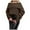 Brown, variant on TJAZFJPA Womens Sweaters Plus Size Women's Long Sleeved Top Loose Flared Sleeve Sweater Green Sweater Women Plus Size Pumpkin Sweater