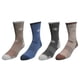 thumbnail image 1 of Pack de 4 calcetines Columbia Moisture Control Crew para hombre de 6 a 12 años, color marrón, 1 of 1