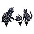 thumbnail image 1 of Estatua de metal con forma de gatito yuxing 2D para exteriores color negro, 1 of 5