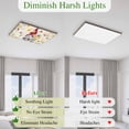 thumbnail image 6 of Fluorescent Light Covers 1 Pack 4x2 ft Gnome Daisy Ceiling Light Covers Yellow White Flowers Retro Light Filters for Classroom, Office & Home, Drop Ceiling Light Covers, 6 of 8