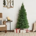 thumbnail image 5 of LuxenHome 5Ft Holiday Slim Artificial Pampas Grass Tree in Green, 5 of 9