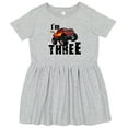 thumbnail image 3 of Inktastic Monster Truck 3rd Birthday Girls Toddler Dress, 3 of 5