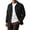 Black, variant on Men’s Snap Button Shirt Jacket Brushed Fleece Lined Long Sleeve Outdoor Work Navy 2XL