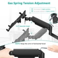 thumbnail image 4 of WALI Laptop Wall Mount, Full Motion Adjustable Laptop Arm Fits 10 to 17inch Notebook, 2-in-1 Monitor Wall Mount for 17 to 32inch Computer Screen, Holds up to 15.4-22lbs(GSWM001LP), Black, 4 of 8